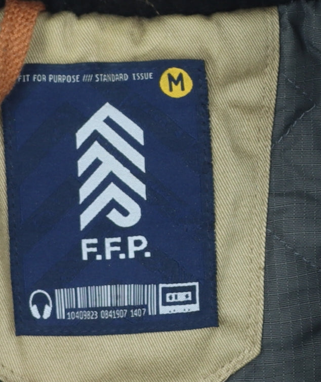 Mens UK Size M F.F.P. Black Military Jacket