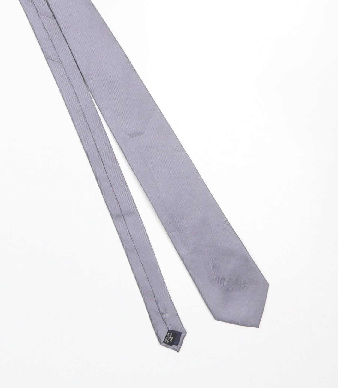 Mens Soprano Grey  100% Silk Slim Tie