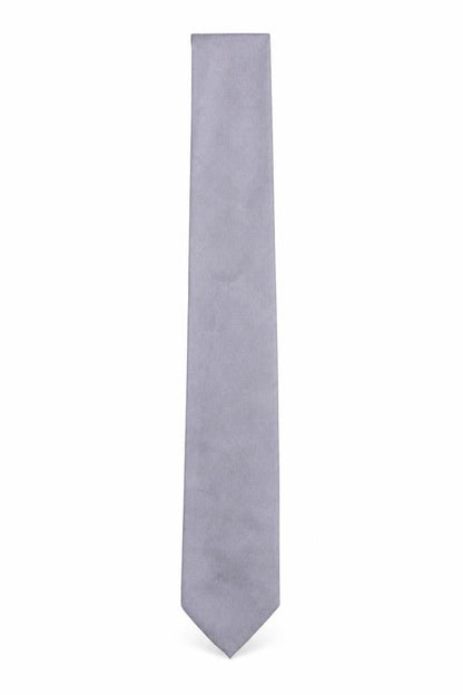 Mens Soprano Grey  100% Silk Slim Tie