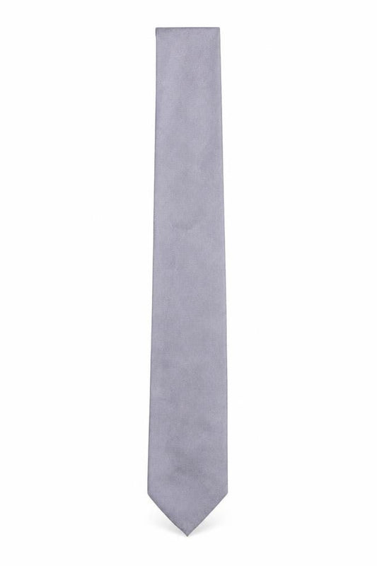 Mens Soprano Grey  100% Silk Slim Tie