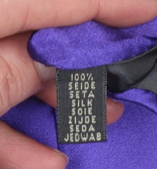 Mens Calvin Klein Purple  100% Silk Slim Tie