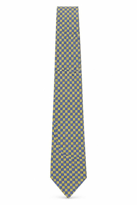 Mens Joseph Turner Blue Plaids & Checks 100% Silk Designer Tie