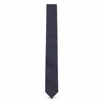 Mens Kenneth Cole Blue Polka Dot 100% Silk Slim Tie