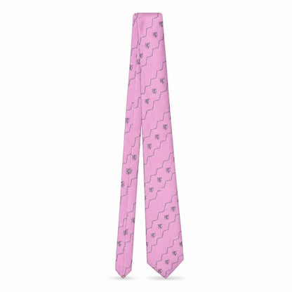 Mens Toye Kenning & Spencer Pink Geometric 50% Silk 50% Polyester Designer Tie