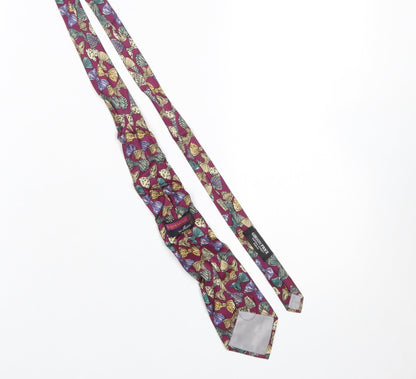 Mens Gibson Price Multicoloured Floral 100% Silk Designer Tie