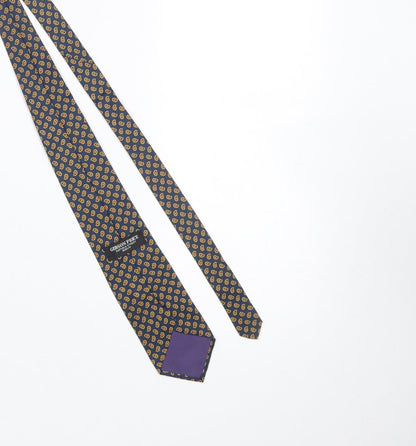 Mens Gibson Price Blue Paisley 100% Silk Designer Tie