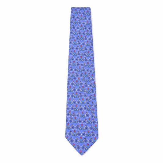 Mens Michelsons Blue Floral 100% Silk Designer Tie