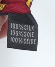 Mens Magnificent Mouchairs Red Geometric 100% Silk Slim Tie