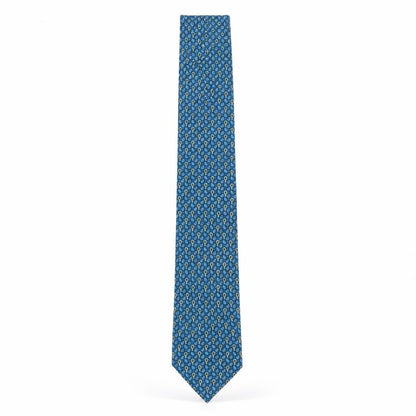 Eton Men's Blue Paisley Silk Slim Tie Made in France