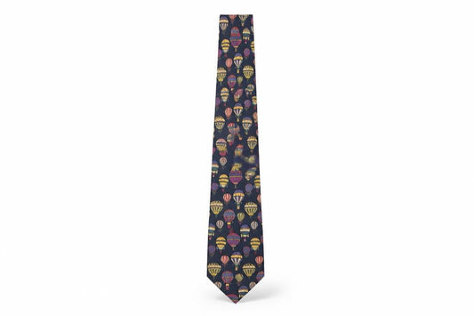 Mens James Meade Blue Animal Print 100% Silk Designer Tie