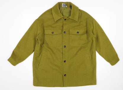 Mens UK Size S Reclaimed Vintage Green Basic Jacket