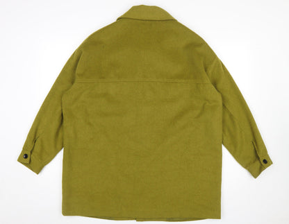 Mens UK Size S Reclaimed Vintage Green Basic Jacket