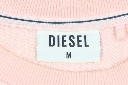 Womens UK Size M Diesel Pink Pullover Sweatshirt