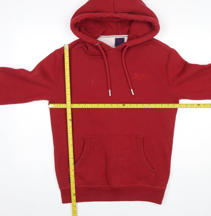 Mens UK Size S Superdry Red Pullover Hoodie