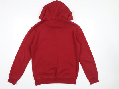 Mens UK Size S Superdry Red Pullover Hoodie