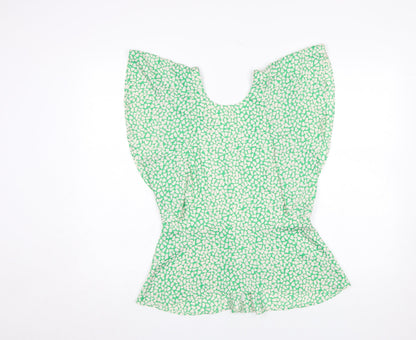 Womens UK Size 12 River Island Green Camisole Blouse