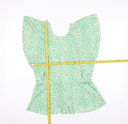 Womens UK Size 12 River Island Green Camisole Blouse
