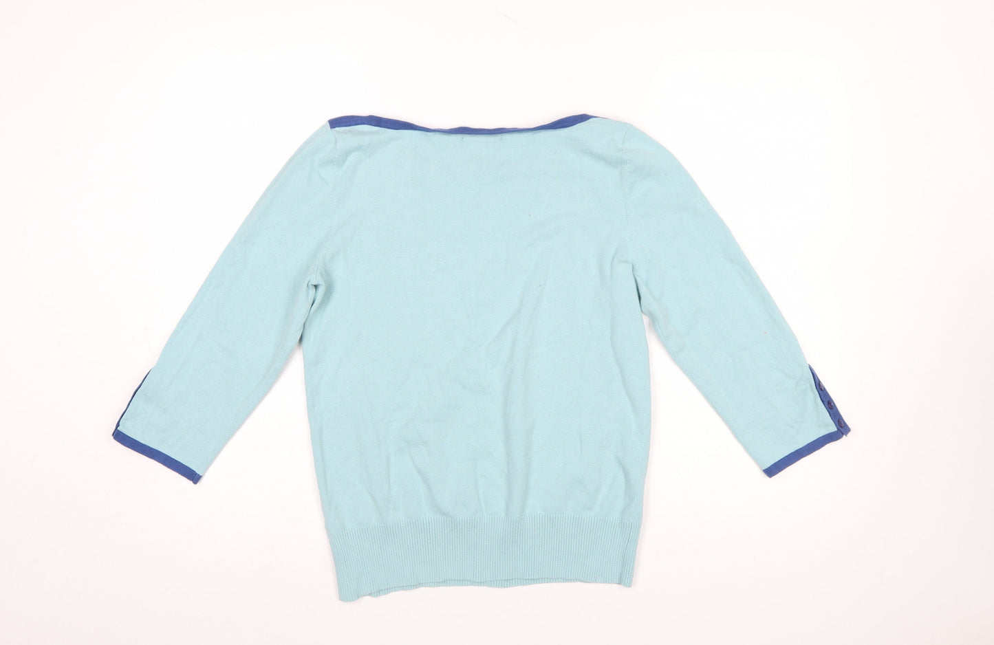 Womens UK Size 12 Maine New England Blue Pullover Jumper