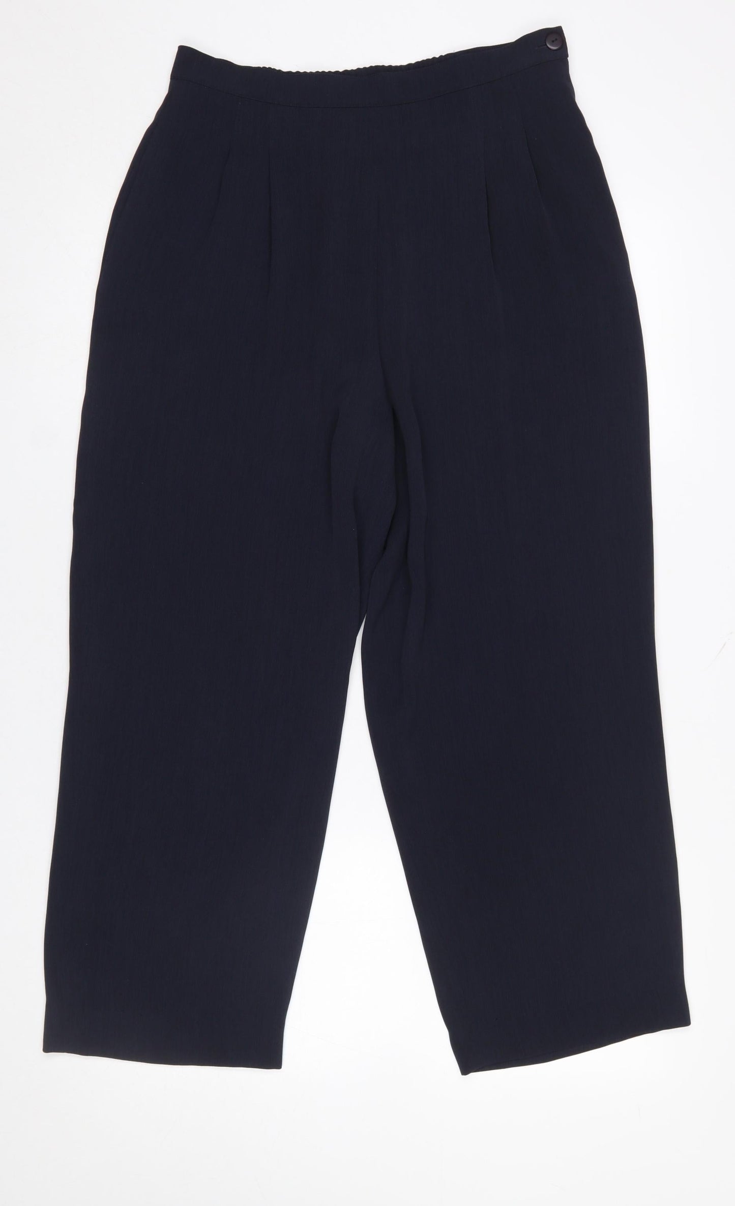 Womens UK Size 14 Windsmoor Regular Fit Cropped Blue Trousers