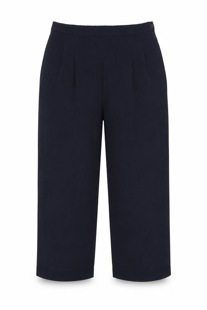 Womens UK Size 14 Windsmoor Regular Fit Cropped Blue Trousers