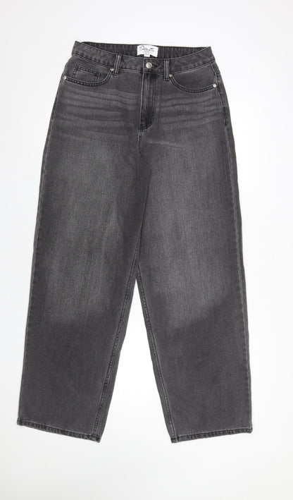 Womens UK Size 10 Miss S Regular Fit Straight Grey Jeans