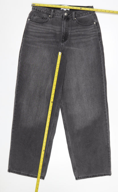 Womens UK Size 10 Miss S Regular Fit Straight Grey Jeans