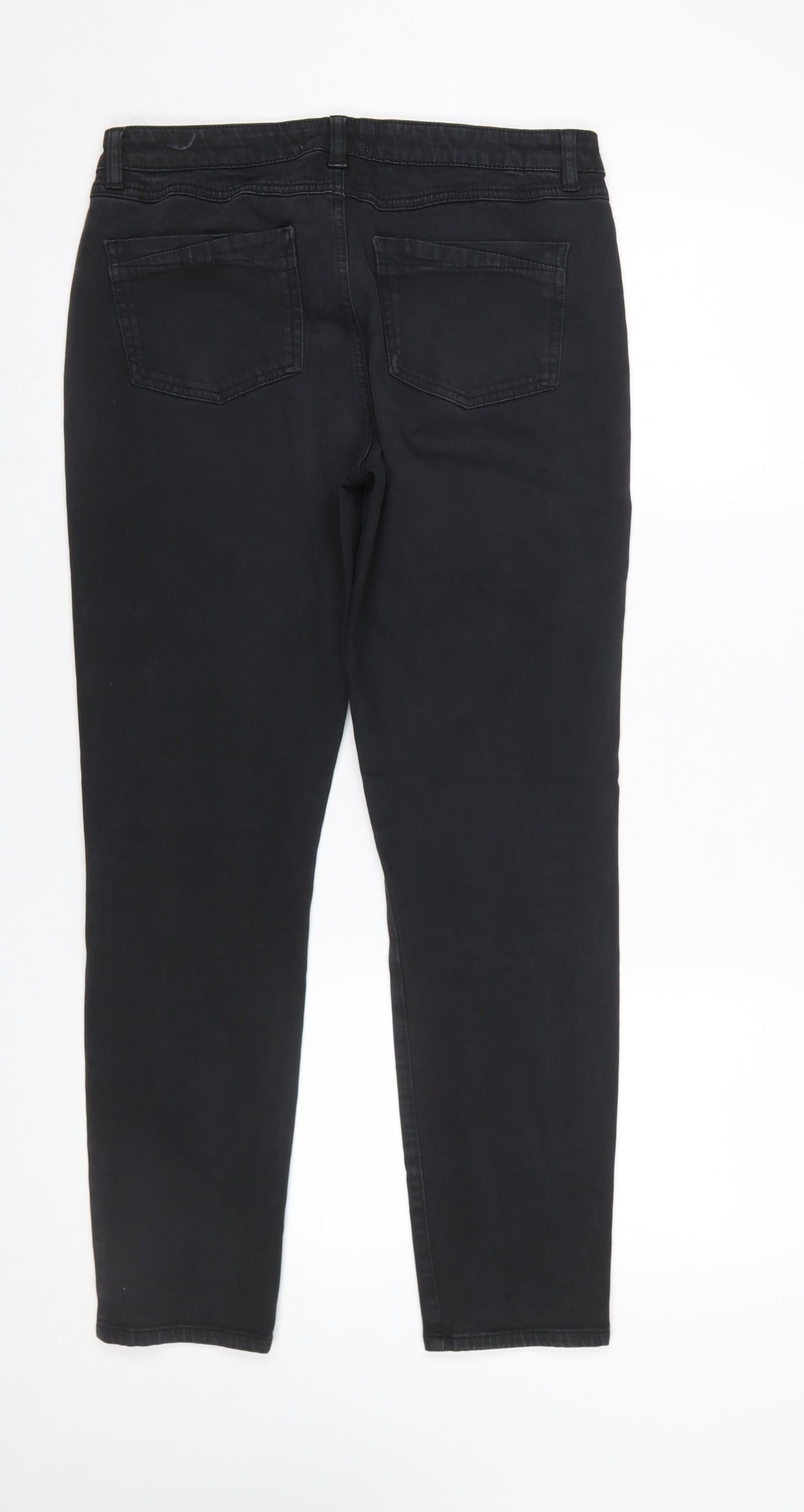 Womens UK Size 14 Mint Velvet Slim Fit Skinny Black Jeans
