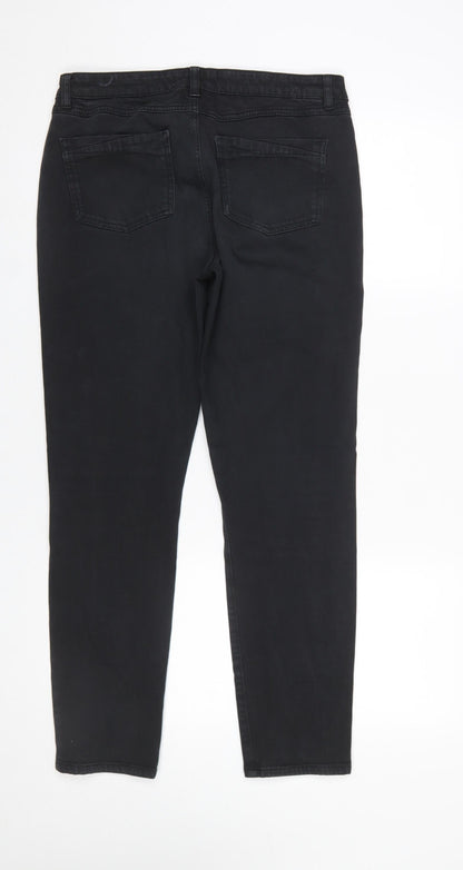 Womens UK Size 14 Mint Velvet Slim Fit Skinny Black Jeans