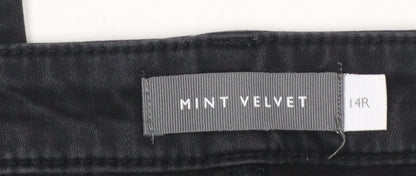 Womens UK Size 14 Mint Velvet Slim Fit Skinny Black Jeans