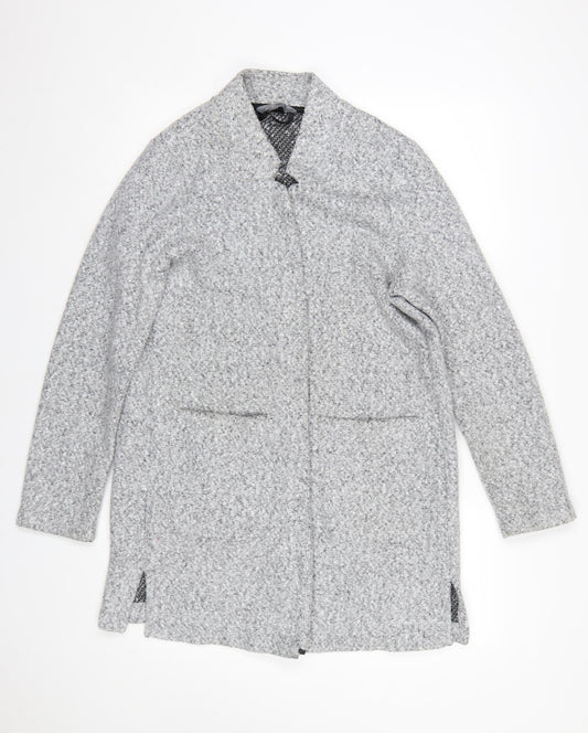 Principles Women's Grey Size 14 Long Sleeve Knit Open Cardigan