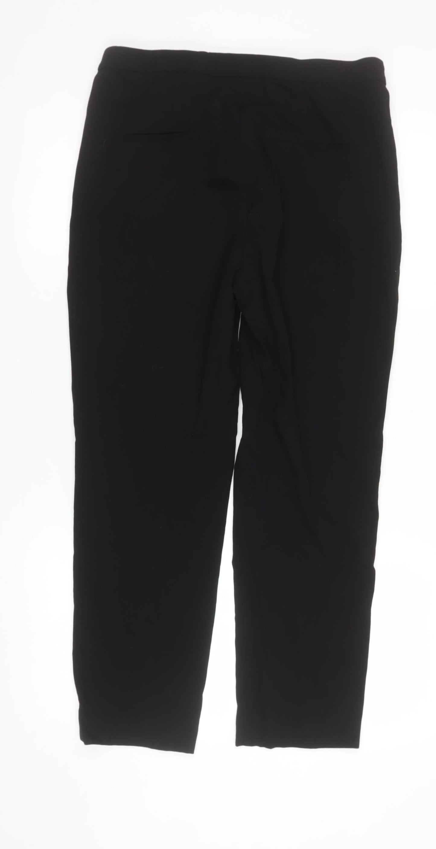 Womens UK Size 10 H&M Slim Fit Business Casual Workwear Black Trousers