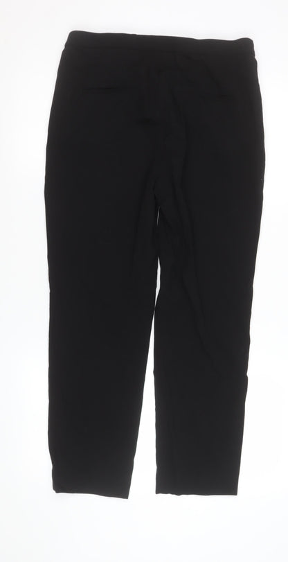 Womens UK Size 10 H&M Slim Fit Business Casual Workwear Black Trousers