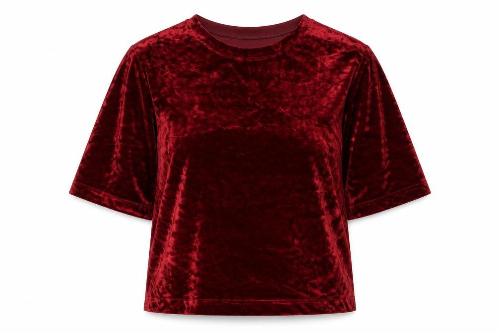 Womens UK Size S Pala D'Oro Red Basic T-Shirt