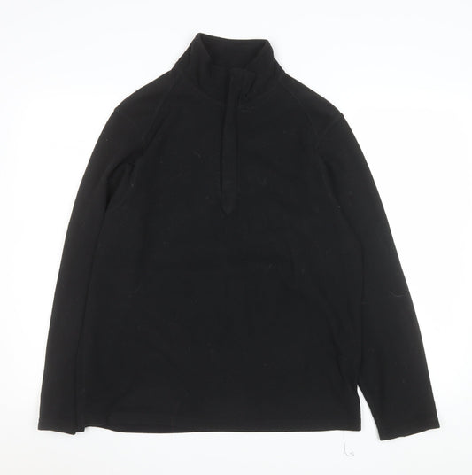Mens UK Size M Marks and Spencer Black Pullover Sweatshirt
