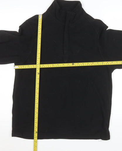 Mens UK Size M Marks and Spencer Black Pullover Sweatshirt