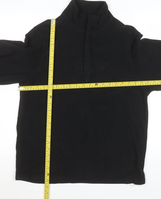 Mens UK Size M Marks and Spencer Black Pullover Sweatshirt