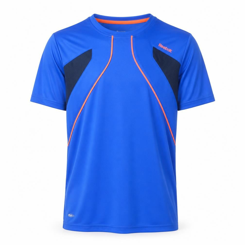 Mens UK Size M Reebok Blue Gym & Training Running & Jogging Football CrossFit T-