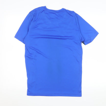 Mens UK Size M Reebok Blue Gym & Training Running & Jogging Football CrossFit T-