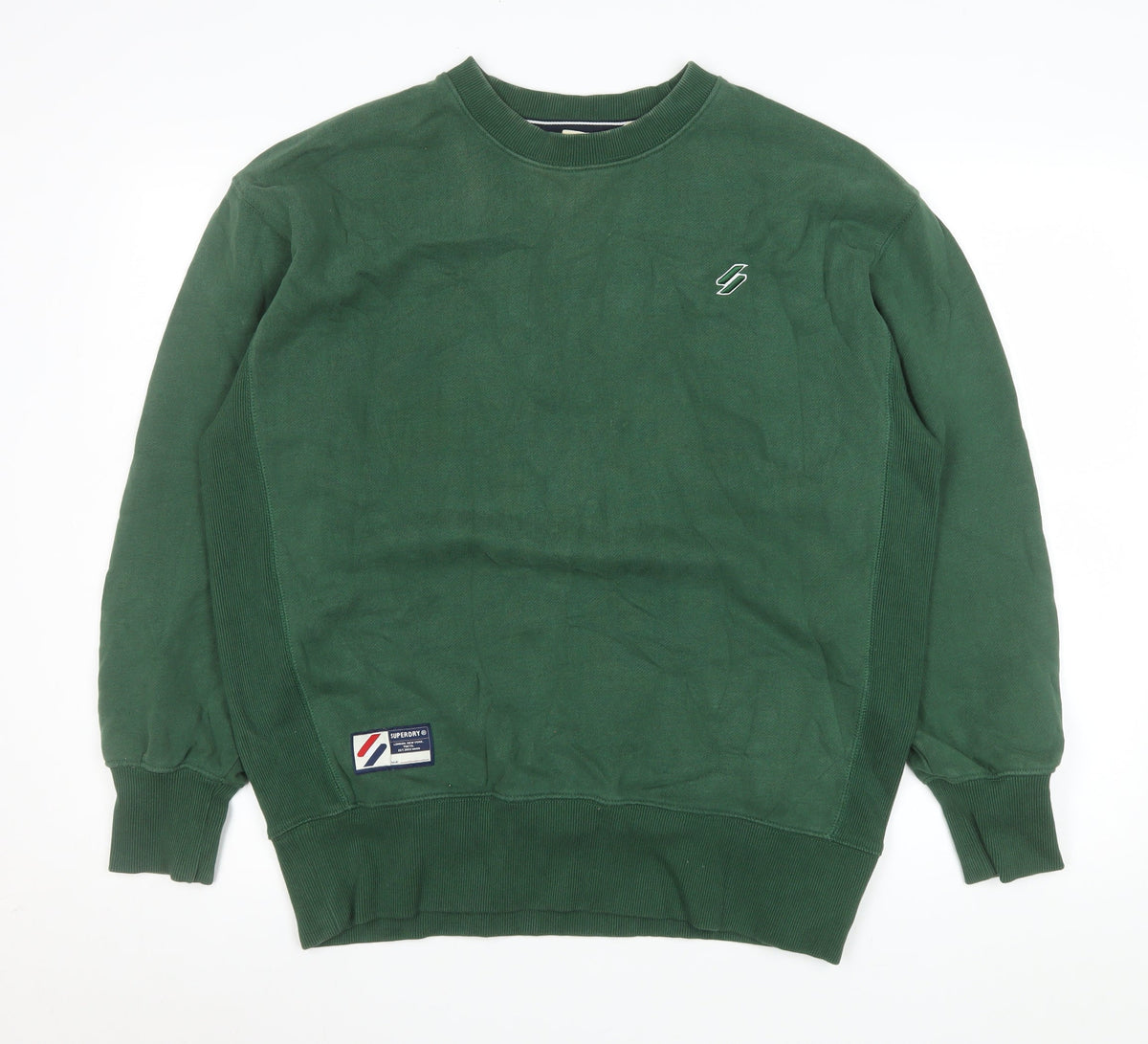Mens UK Size XS Superdry Green Pullover Sweatshirt