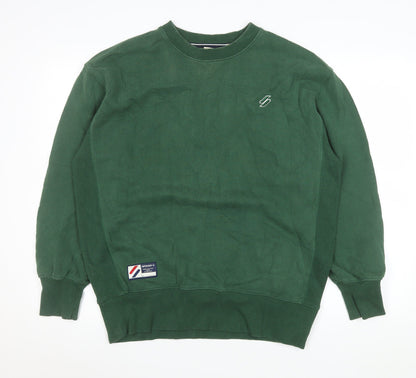 Mens UK Size XS Superdry Green Pullover Sweatshirt