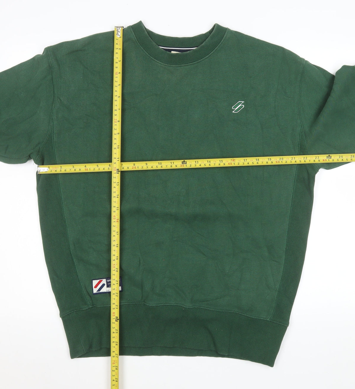 Mens UK Size XS Superdry Green Pullover Sweatshirt