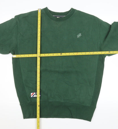 Mens UK Size XS Superdry Green Pullover Sweatshirt