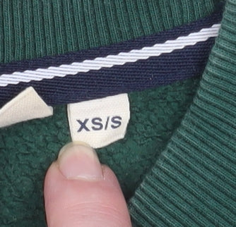 Mens UK Size XS Superdry Green Pullover Sweatshirt