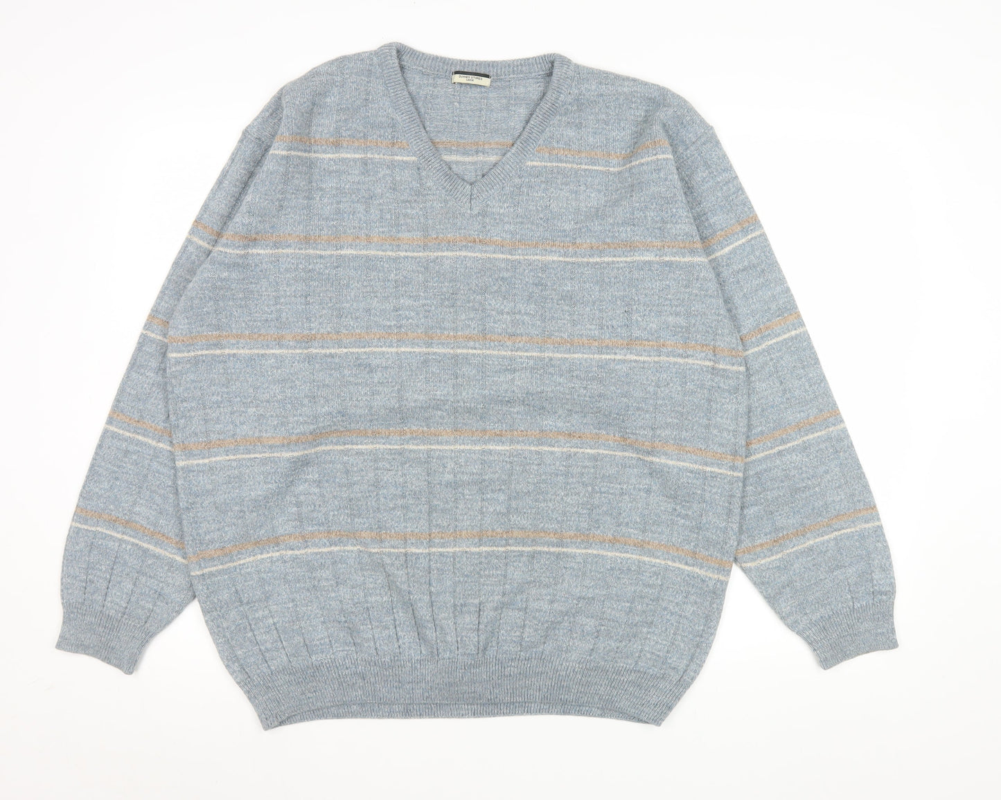 Mens UK Size L Dunnes Stores Grey Pullover Jumper