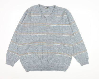 Mens UK Size L Dunnes Stores Grey Pullover Jumper