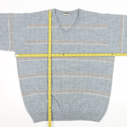 Mens UK Size L Dunnes Stores Grey Pullover Jumper