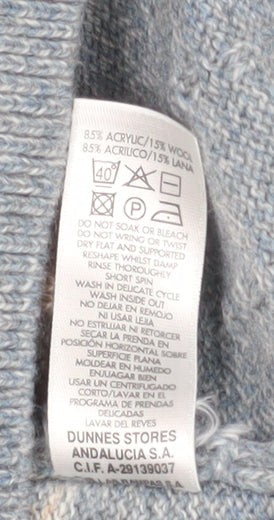Mens UK Size L Dunnes Stores Grey Pullover Jumper
