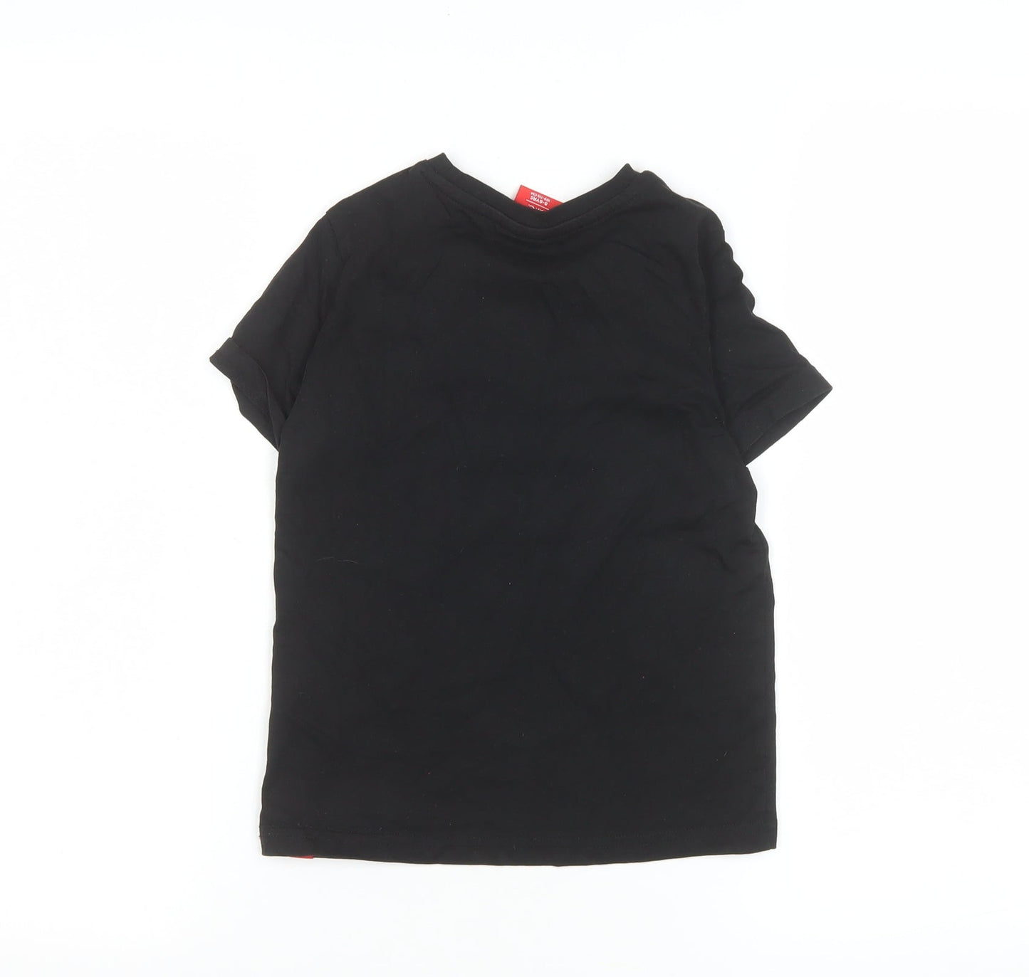 Boys UK Size 5-6 Years L.F.C. Black Basic T-Shirt