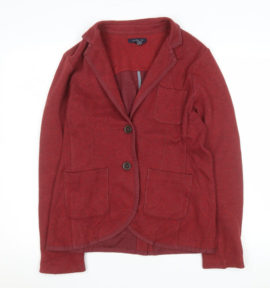 Womens UK Size 12 Lands' End Regular Red Blazer