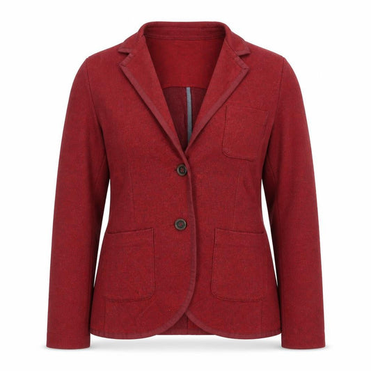 Womens UK Size 12 Lands' End Regular Red Blazer